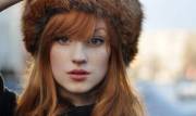 Cute redhead in a ushanka