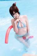 Mei in the pool, wet tiddies in microbikini :D [OverWatch] (Kerocchi)