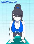 Wii Fit Trainer pushups