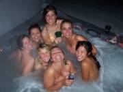 A hot tub full.