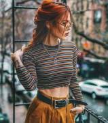 Artsy redhead