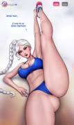 Elsa stretching (Aromasensei) [Frozen]