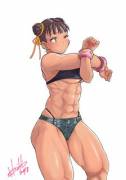 Chun-Li Stretching