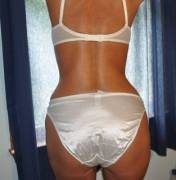 Old Pic of me in white second skin panties