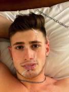 Alex Grant gets a facial (@alexxxgrant21)