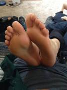 Privileged to have such perfect soles and such suckable toes to come home to