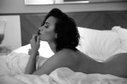 Demi Lovato Bare Bum (B&amp;W)