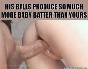 It's not cheating if the other guy has bigger balls and can make more cum. This is Mother Nature at work.