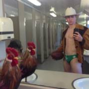 A selfie of a hot guy and his big cock