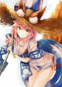 Foxgirl wet T-shirt and bikini