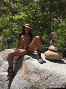 Adriana Chechik went hiking