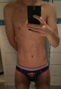 Wearing my boyfriends superman briefs, what do you think?