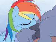 Rainbow Dash deepthroating [animated] (artist:stoic5)