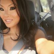 Asa Akira car selfie