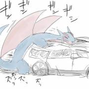 Salamence loving the van