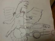 Dragons love the old hatchbacks!