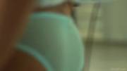 Clover Walking in Baby Blue Panties (GIF via /r/LoveToWatchYouLeave)