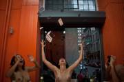 Strip Poker Performance Art in New York