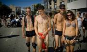 Me in a Red Thong at Folsom Street Festival 2010