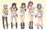 [anime][album] Five milk maids with milking squirt guns