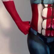 Bodypaint, Captain America style!