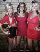 Red trio (x-post /r/facebookcleavage)