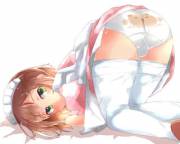 Hideyoshi with some cute panties. [Crosspost /r/traphentai]