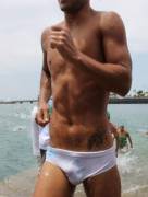 Tight White Speedos