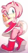 Amy Rose ass album [X-post /r/Sega_rule34]