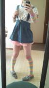 Got a cute denim dress (sissy)