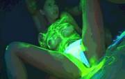 Animated glow in the dark gunge