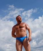 Blue Speedos