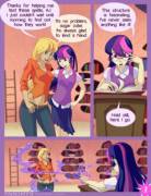 Tome of Erotic Fantasies - Twilight Sparkle x Applejack (artist:7nights)