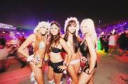 Four Beautiful Ravers