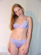 Lavender satin panties