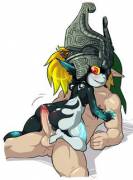 Midna+Link [via r/Hotdogging]