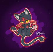 Litten the [F]ire Cat! [OC]