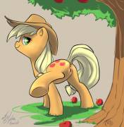 Applejack Applebutt [solo] (artist: atryl)