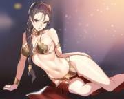 Slave Leia Anime Style[Star Wars]